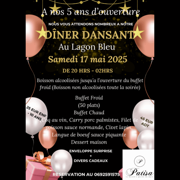 Diner Dansant - 5 ans Patisa Nails